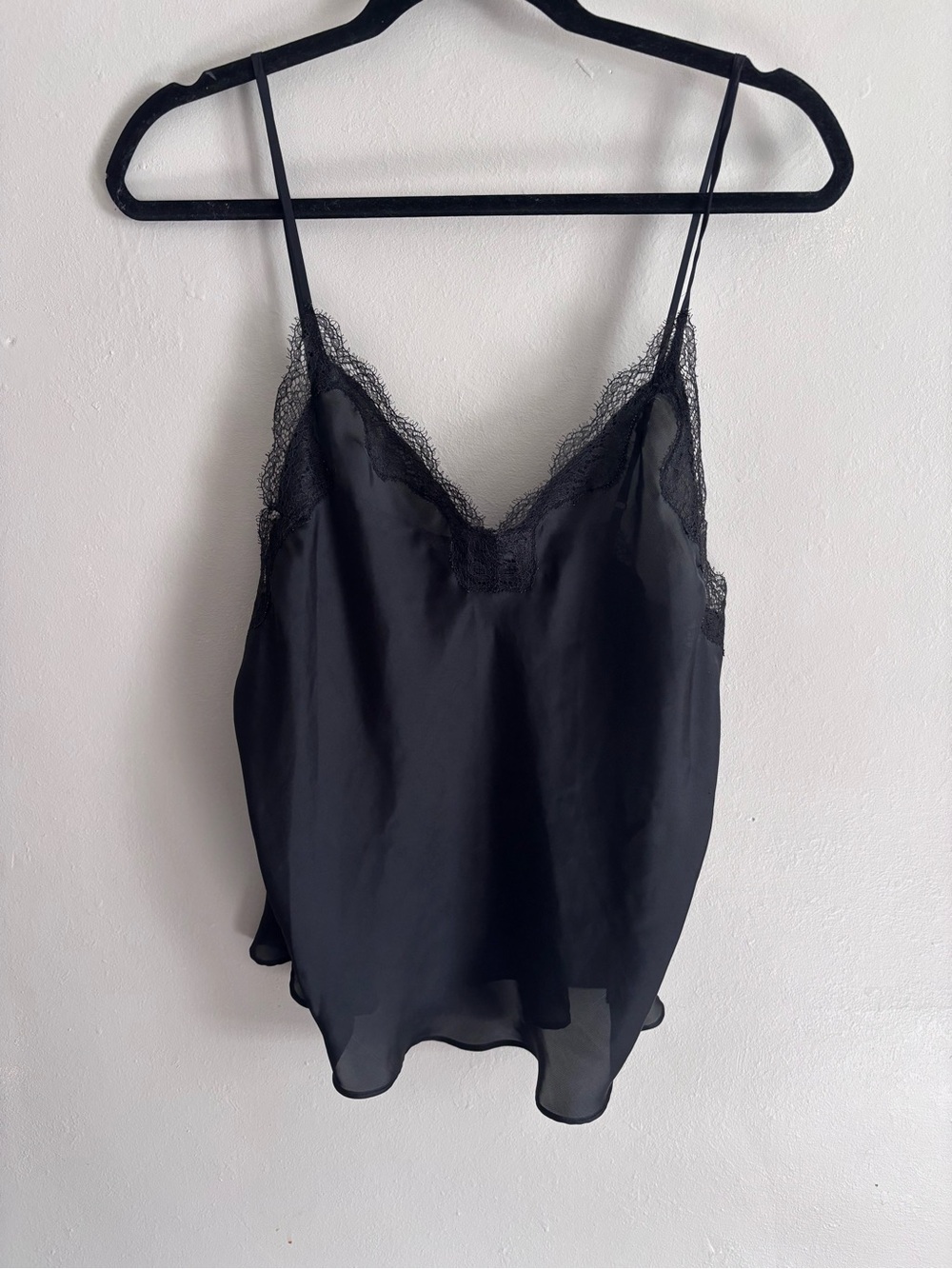 Victoria's Secret Black Lace Trim Cami